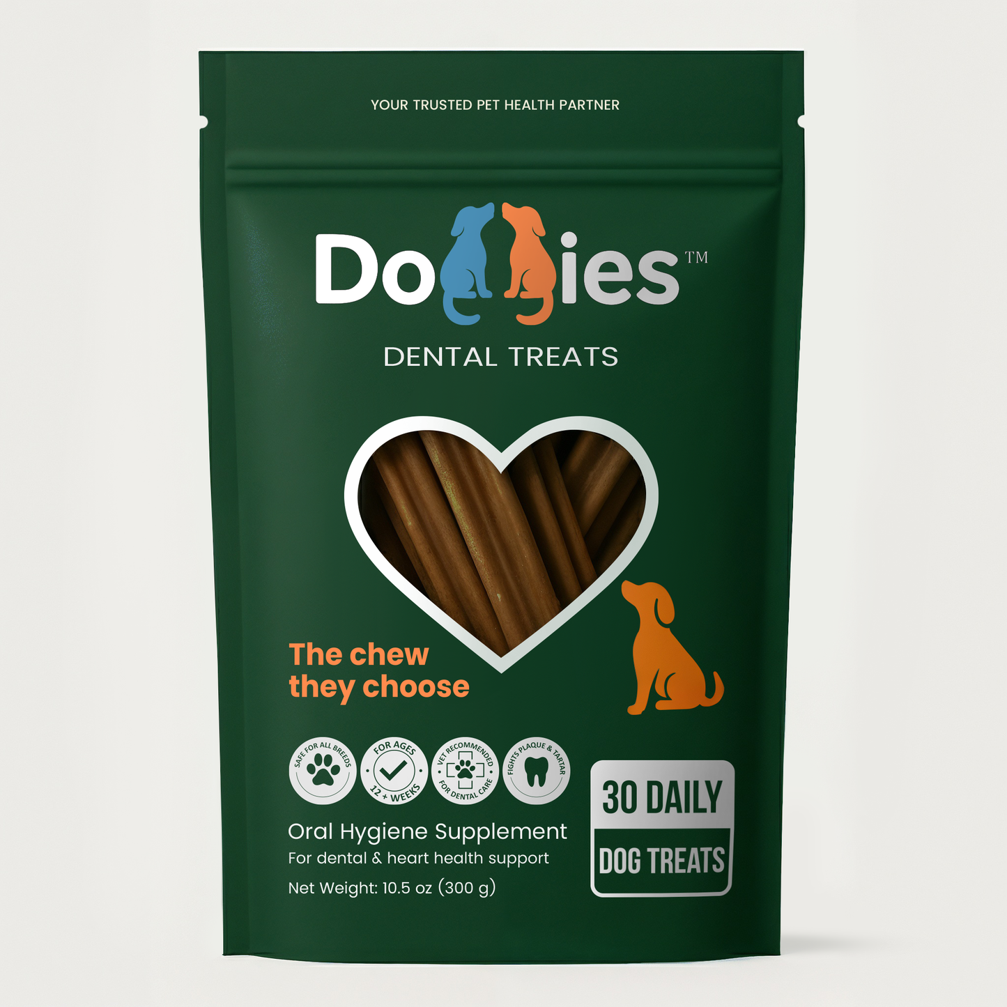 Doggies™ Selenium & Chelated Minerals Dental & Heart Health Chew